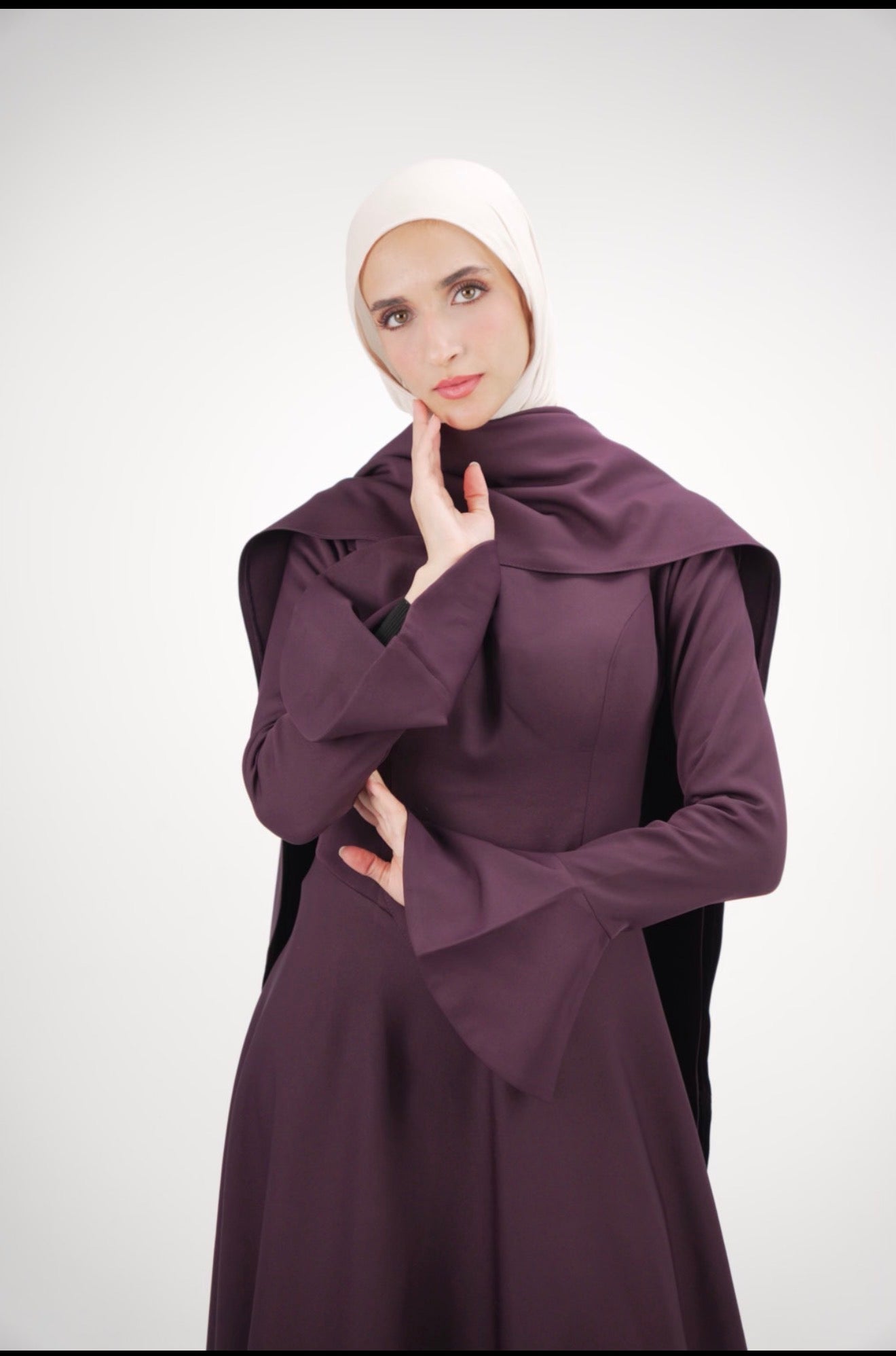 The Sculpted Crepe Evening Dress