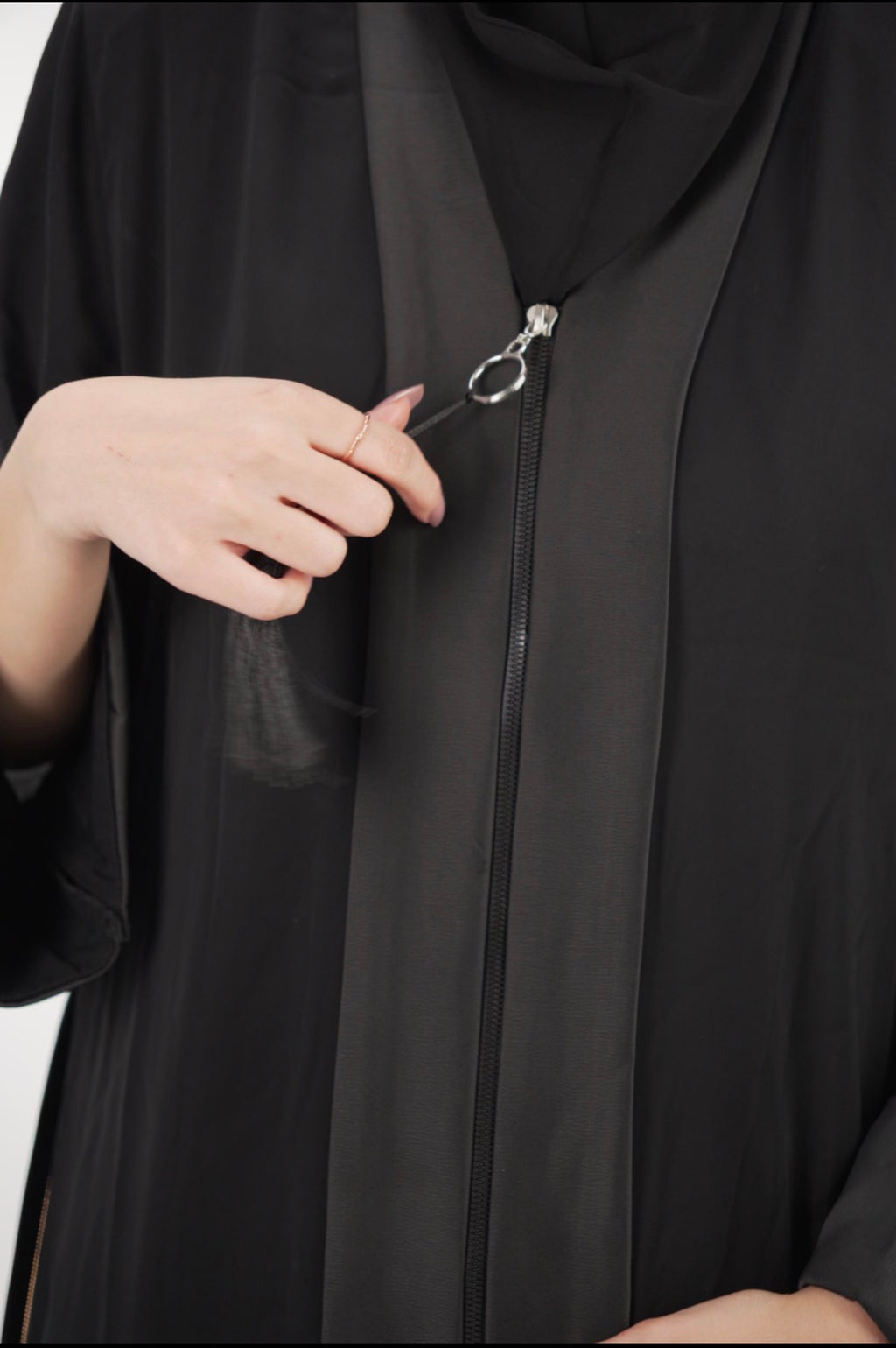 The Element Tassel Zip Abaya
