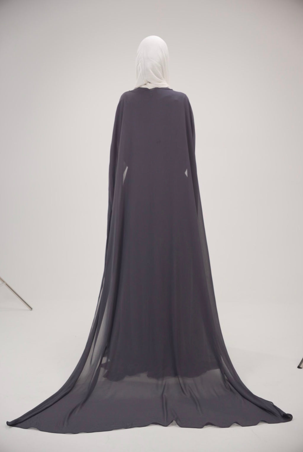 The Charcoal Ethereal Chiffon Dress
