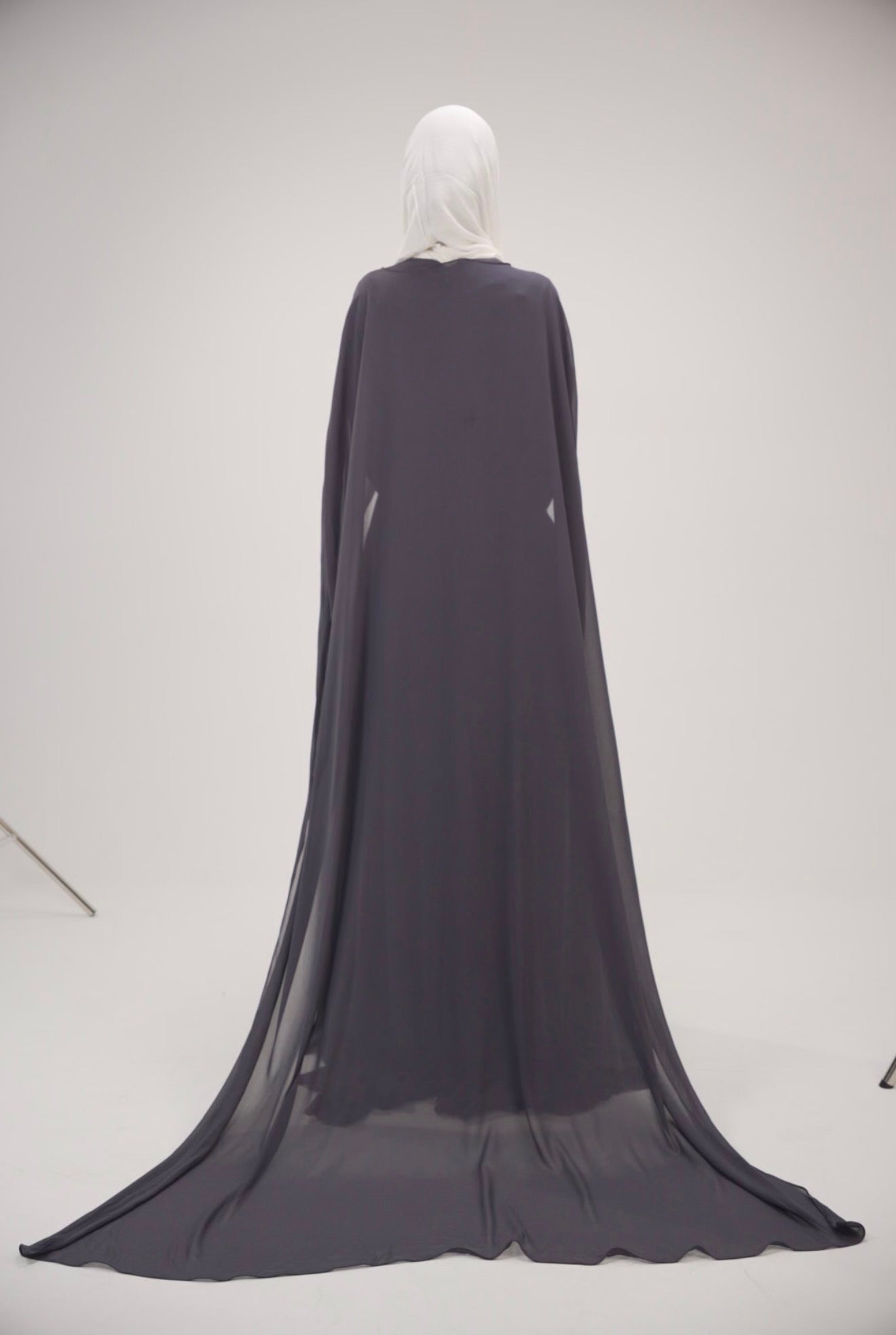 The Charcoal Ethereal Chiffon Dress