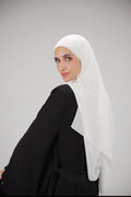 Premium Chiffon Scarf – Soft White