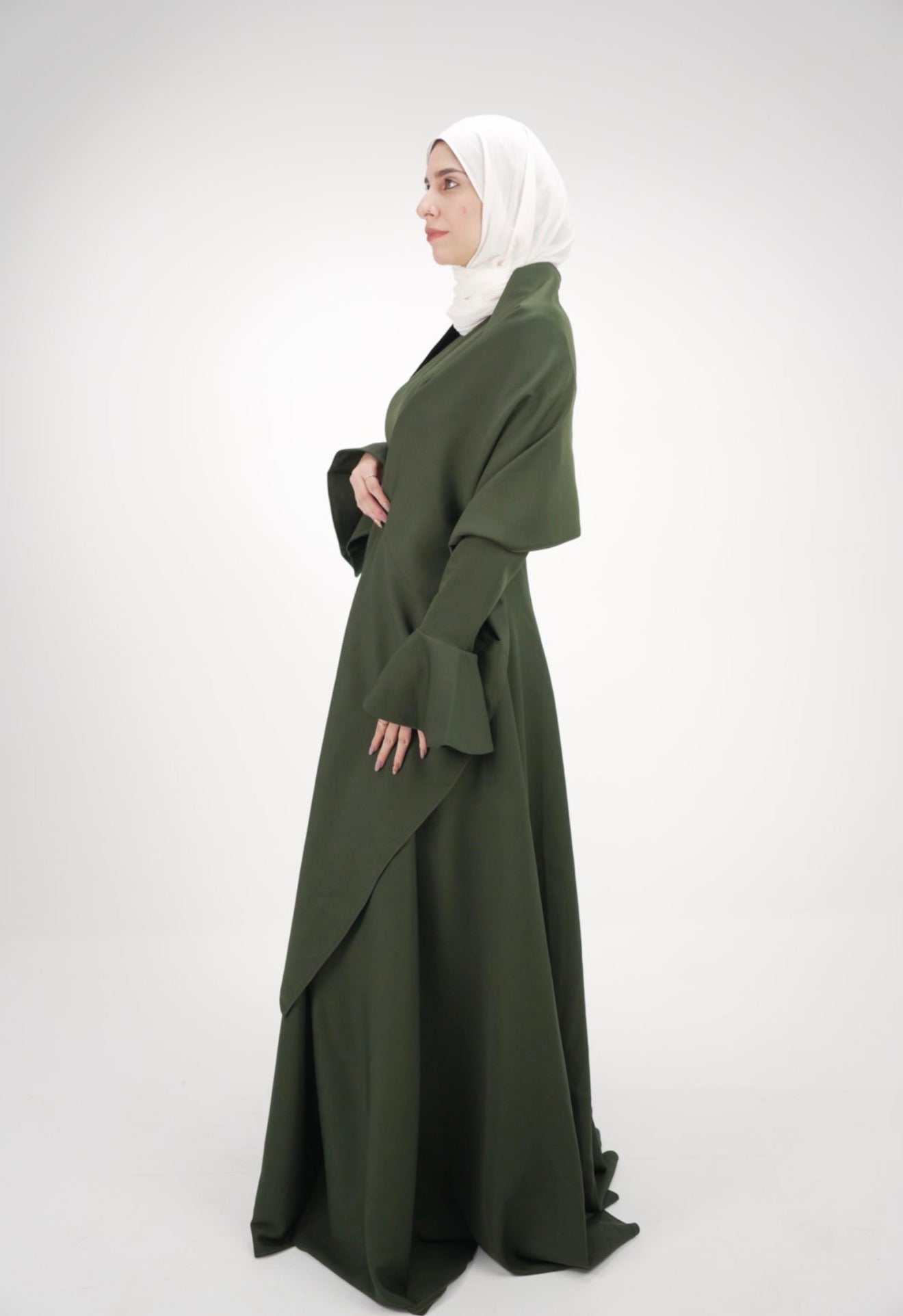 The Sculpted Crepe Evening Dress