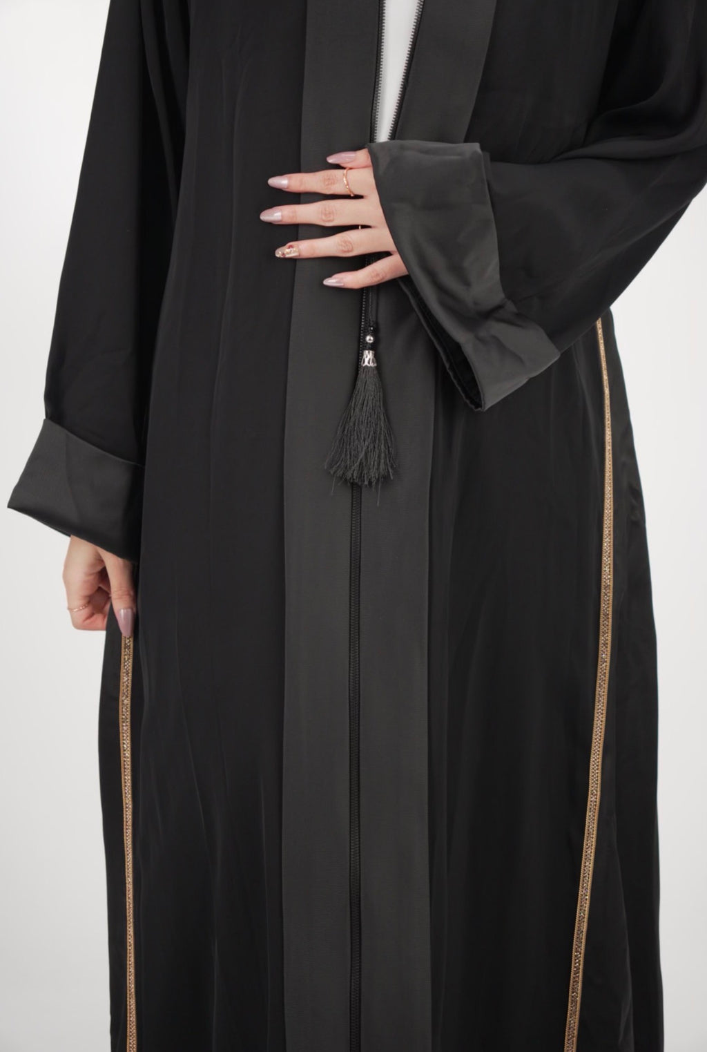 The Element Tassel Zip Abaya