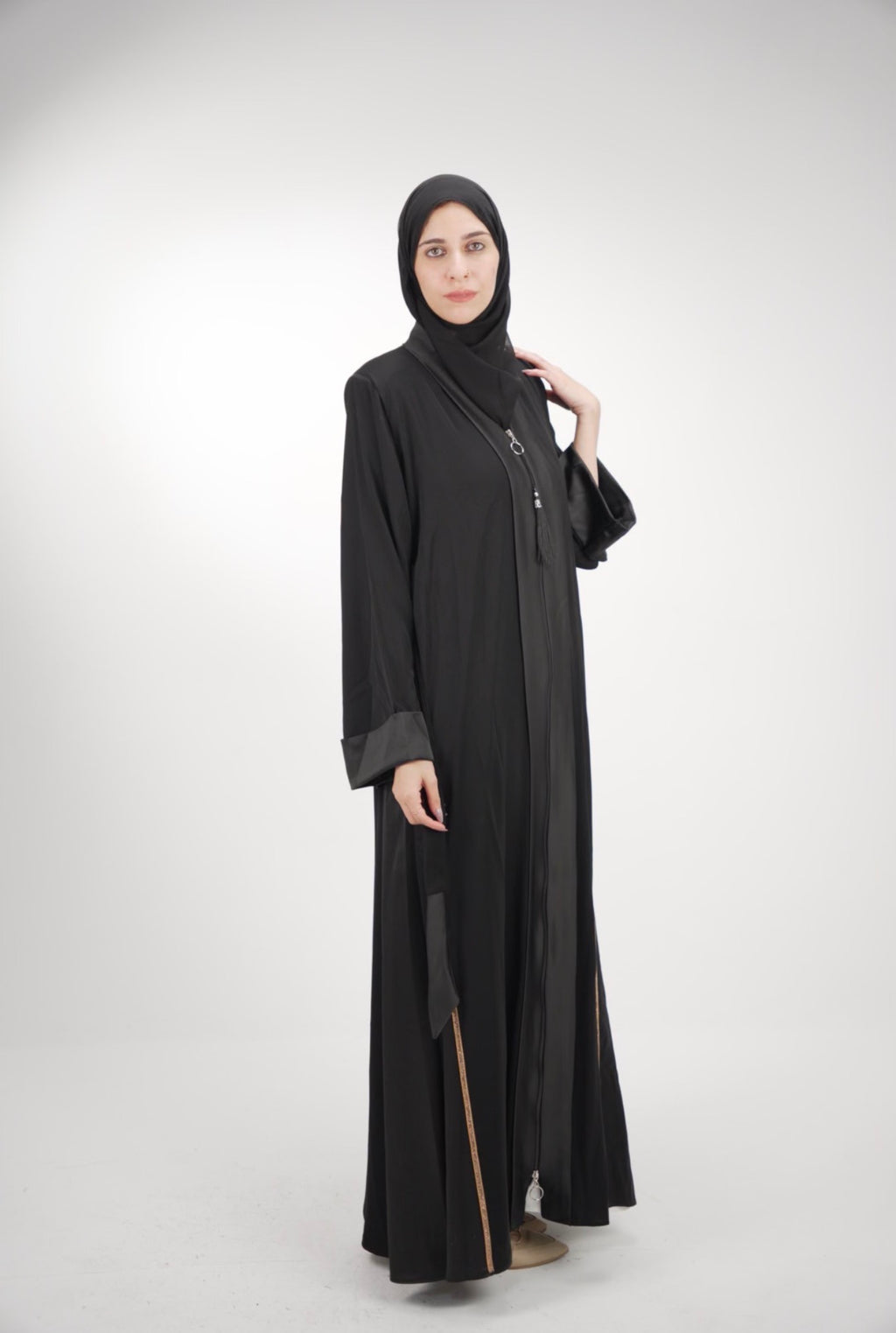The Element Tassel Zip Abaya