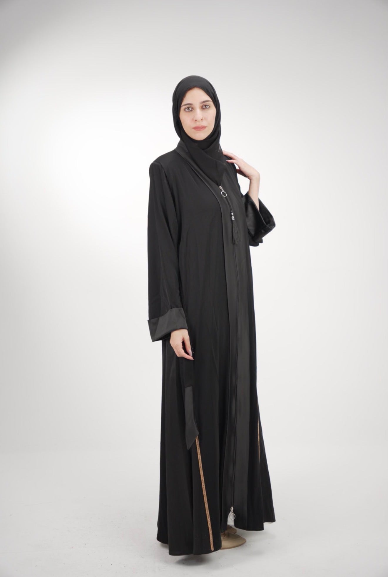 The Element Tassel Zip Abaya