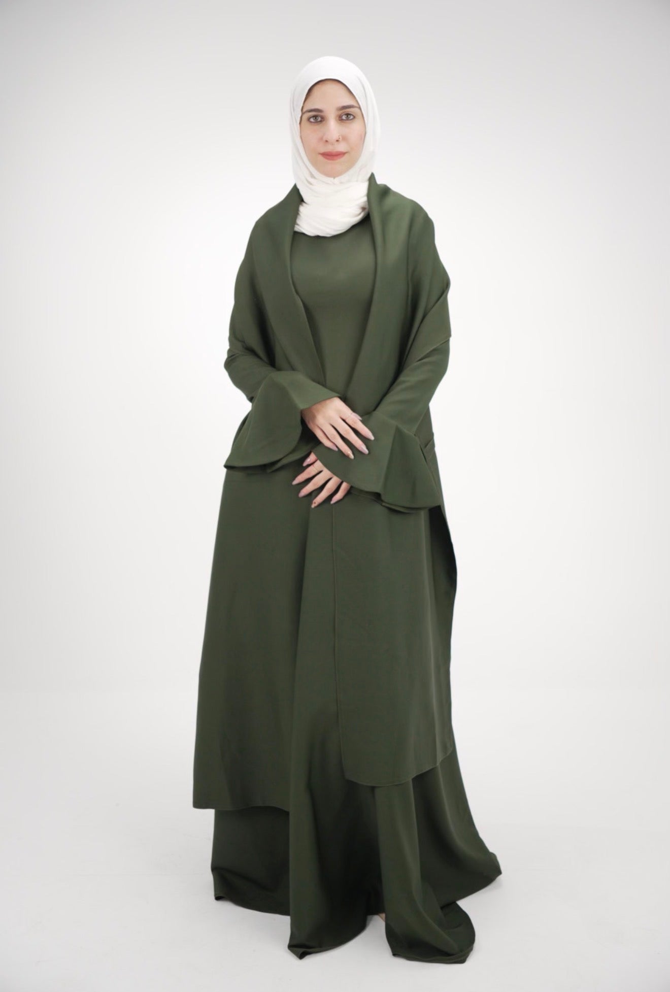 The Sculpted Crepe Evening Dress