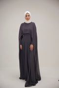 The Charcoal Ethereal Chiffon Dress